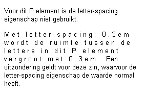 Voorbeeld letter-spacing