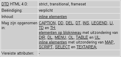 Voorbeeld DTD-tabel